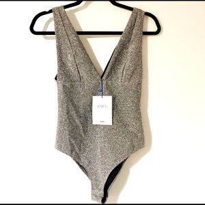 Sparkly Metallic Bodysuit